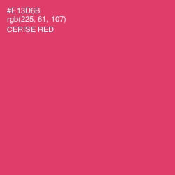 #E13D6B - Cerise Red Color Image